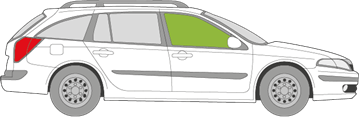 Afbeelding van Zijruit rechts Renault Laguna break