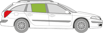 Afbeelding van Zijruit rechts Renault Laguna break