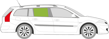 Afbeelding van Zijruit rechts Renault Mégane break 
