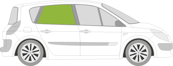 Afbeelding van Zijruit rechts Renault Mégane Scenic