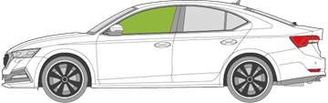 Afbeelding van Zijruit links Skoda Octavia