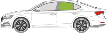 Afbeelding van Zijruit links Skoda Octavia