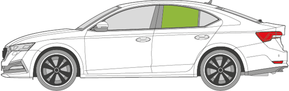 Afbeelding van Zijruit links Skoda Octavia