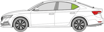 Afbeelding van Zijruit links Skoda Octavia