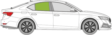 Afbeelding van Zijruit rechts Skoda Octavia