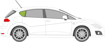 Afbeelding van Zijruit rechts Seat Leon