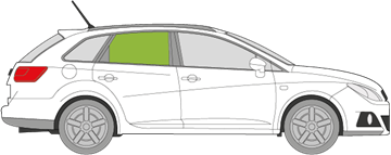 Afbeelding van Zijruit rechts Seat Ibiza break