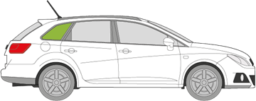 Afbeelding van Zijruit rechts Seat Ibiza break