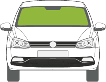 Afbeelding van Voorruit Volkswagen Polo 3 deurs 2014-2017 sensor