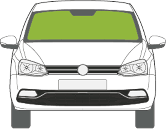 Afbeelding van Voorruit Volkswagen Polo 3 deurs 2014-2017 sensor