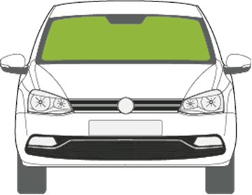 Afbeelding van Voorruit Volkswagen Polo 5 deurs 2014-2017 sensor