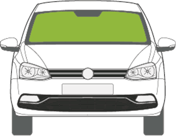 Afbeelding van Voorruit Volkswagen Polo 5 deurs 2014-2017 sensor