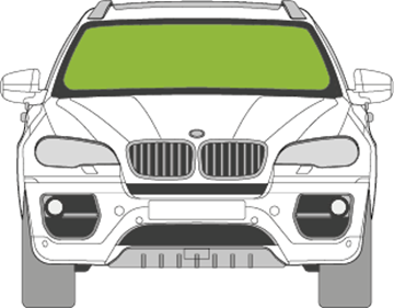 Afbeelding van Voorruit BMW X6 2011-2014 sensor/HUD