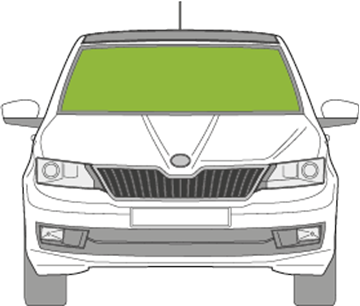 Afbeelding van Voorruit Skoda Rapid break 2013-2015 sensor