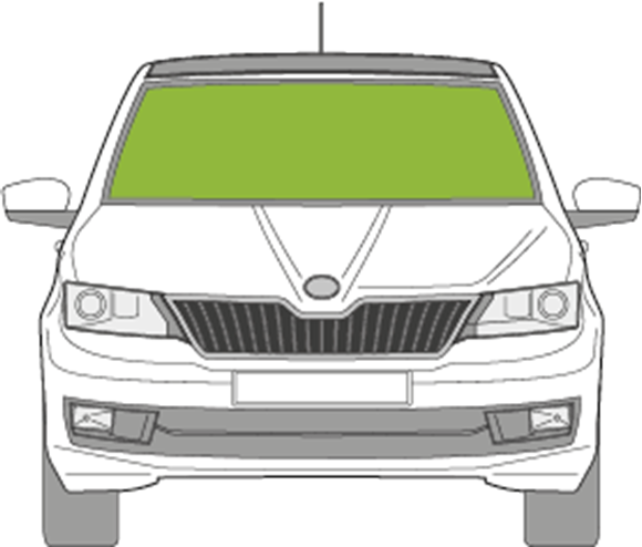 Afbeelding van Voorruit Skoda Rapid break 2013-2015 sensor