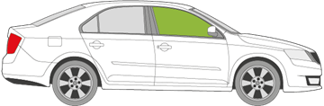 Afbeelding van Zijruit rechts Skoda Rapid 5 deurs