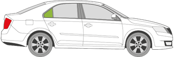 Afbeelding van Zijruit rechts Skoda Rapid 5 deurs