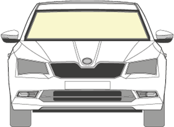 Afbeelding van Voorruit Skoda Superb 5 deurs solar/sensor