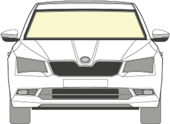 Afbeelding van Voorruit Skoda Superb 5 deurs solar/sensor