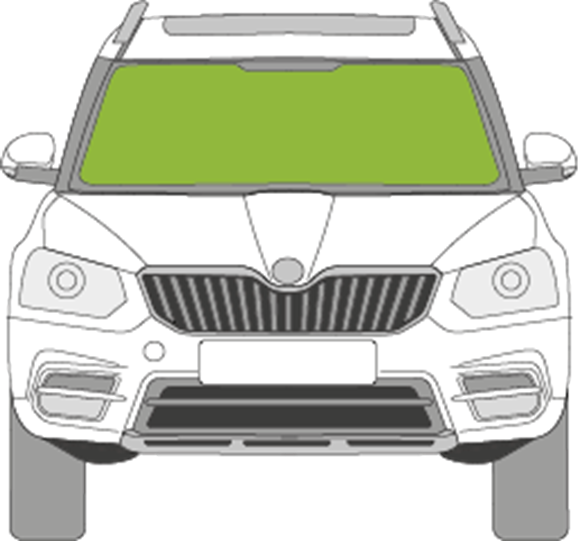 Afbeelding van Voorruit Skoda Yeti 2010- sensor