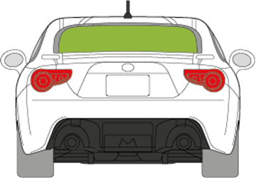 Afbeelding van Achterruit Toyota GT 86