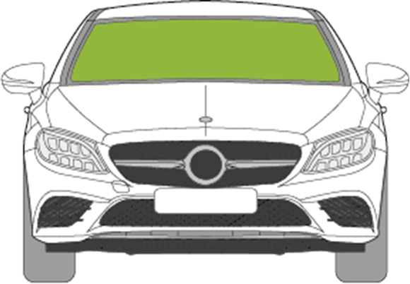 Afbeelding van Voorruit Mercedes C-klasse coupé 1x camera/sensor