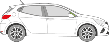 Afbeelding van Zijruit rechts Renault Clio 