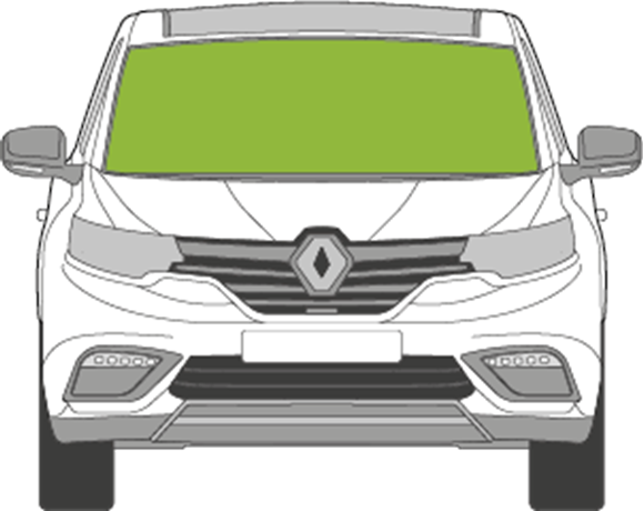 Afbeelding van Voorruit Renault Espace 2015-2018 camera/sensor