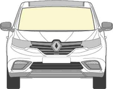 Afbeelding van Voorruit Renault Espace 2018-2020 solar/camera/sensor/verwarmd 