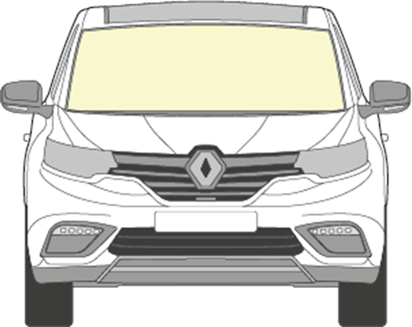 Afbeelding van Voorruit Renault Espace 2018-2020 solar/camera/sensor/verwarmd 