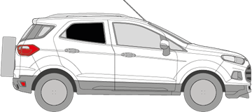 Afbeelding van Zijruit rechts Ford Ecosport (DONKERE RUIT)