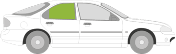 Afbeelding van Zijruit rechts Ford Mondeo 5 deurs