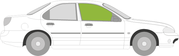 Afbeelding van Zijruit rechts Ford Mondeo sedan