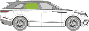 Afbeelding van Zijruit rechts Range Rover Velar 