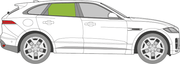 Afbeelding van Zijruit rechts Jaguar F-Pace