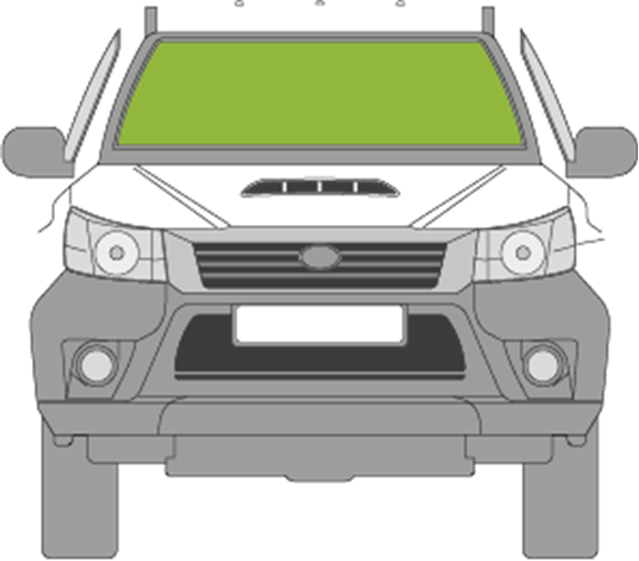 Afbeelding van Voorruit Toyota Hi-lux zonneband/antenne/camera 3/verwarmd