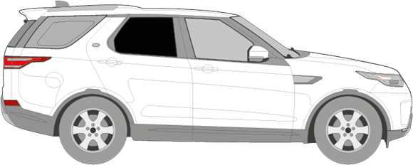Afbeelding van Zijruit rechts Land Rover Discovery (DONKERE RUIT)