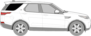 Afbeelding van Zijruit rechts Land Rover Discovery (DONKERE RUIT)