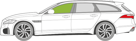 Afbeelding van Zijruit links Jaguar XF break