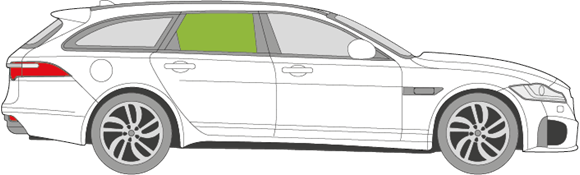 Afbeelding van Zijruit rechts Jaguar XF break