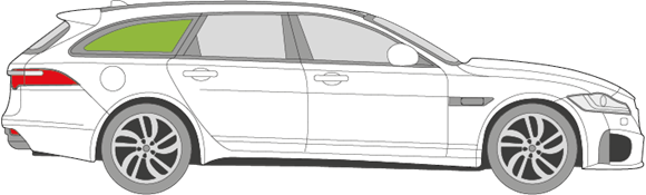 Afbeelding van Zijruit rechts Jaguar XF break