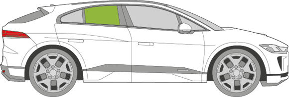 Afbeelding van Zijruit rechts Jaguar I-Pace