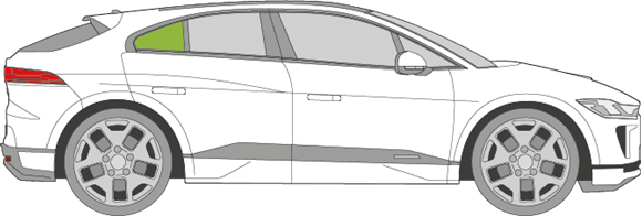 Afbeelding van Zijruit rechts Jaguar I-Pace