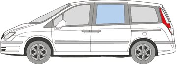 Afbeelding van Zijruit links Lancia Phedra 
