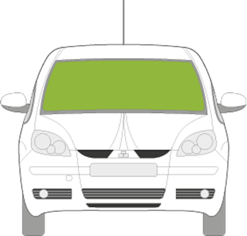 Afbeelding van Voorruit Mitsubishi Colt 2004-2007 5 deurs sensor