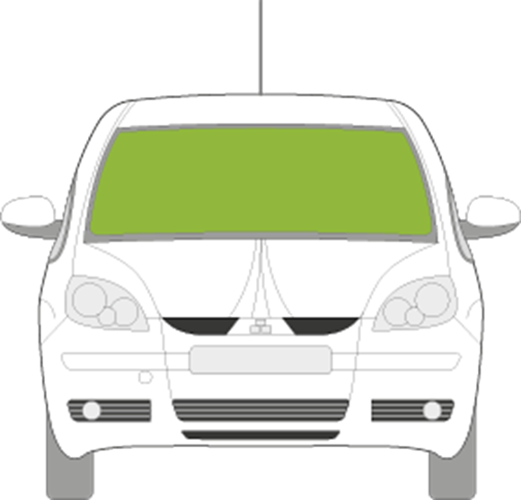 Afbeelding van Voorruit Mitsubishi Colt 2004-2007 5 deurs sensor