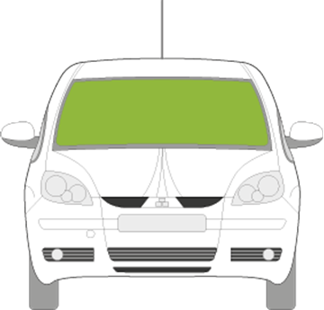 Afbeelding van Voorruit Mitsubishi Colt 2007-2012 5 deurs sensor