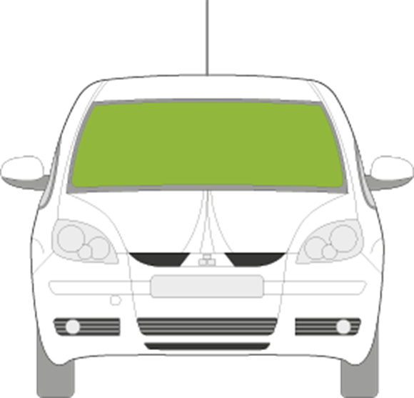 Afbeelding van Voorruit Mitsubishi Colt 2007-2012 5 deurs sensor