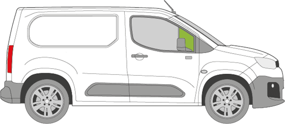 Afbeelding van Zijruit rechts Fiat Doblo  