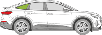 Afbeelding van Zijruit rechts Audi Q4 E-Tron Sportback 